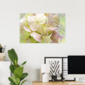Medizin, opaleszenz Hydrangea Poster (Heimbüro)