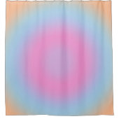 Medizin Pastel Gradient Ombre Farbige Aura Duschvorhang (Vorderseite)
