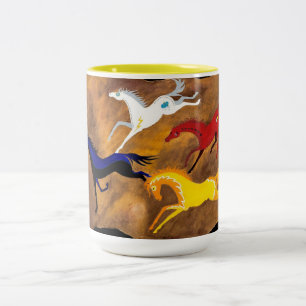 Medizin-PferdeTasse Zweifarbige Tasse