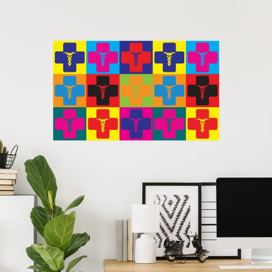 Medizin Pop Kunst Poster (Heimbüro)