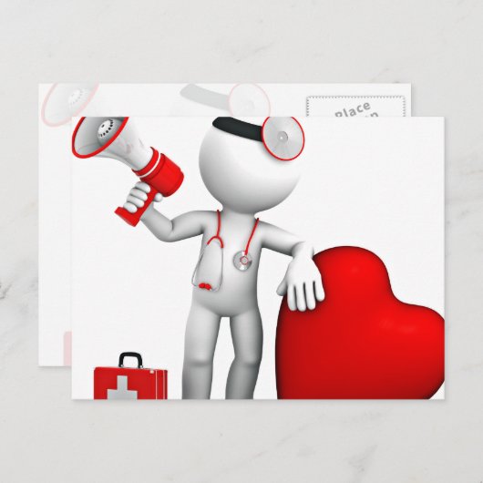 Medizin Postkarte (Vorne/Hinten)