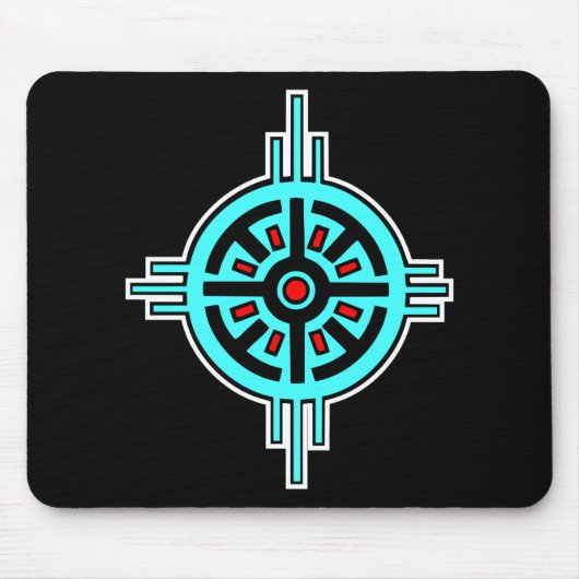 Medizin Rad-Schwarz Mousepad (Vorne)