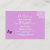 *~* Medizin Reiki Mandala Butterfly Glitzer Visitenkarte (Rückseite)