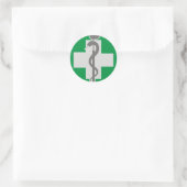 MEDIZIN RUNDER AUFKLEBER (Tasche)
