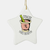 Medizin Rx Keramik Ornament (Rechts)