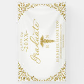 Medizin-Schule White Gold Abschluss Banner (Vertikal)