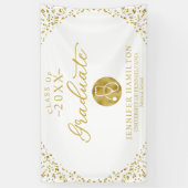 Medizin-Schule White Gold Abschluss Banner (Vertikal)