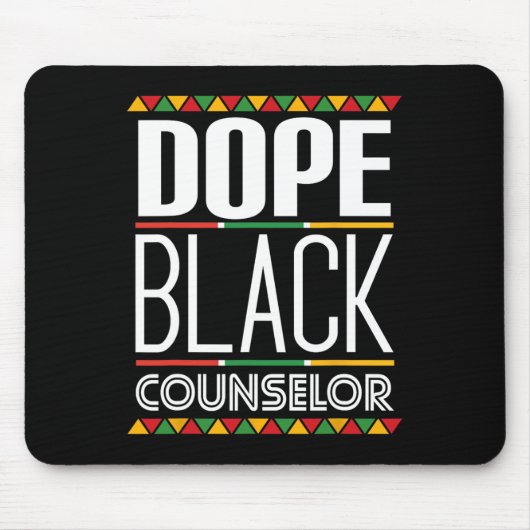 Medizin Schwarzer Counselor Schwarze Geschichte Mo Mousepad (Vorne)