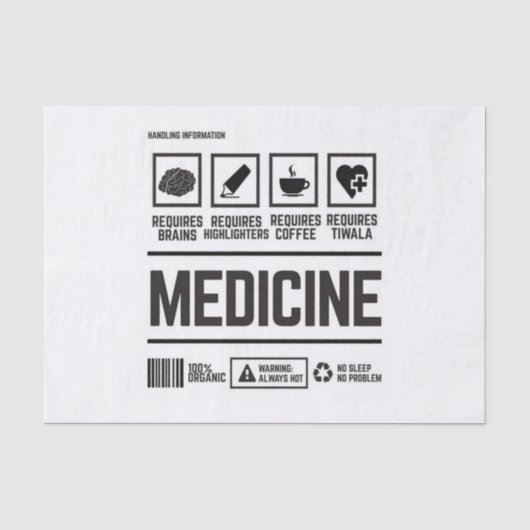 Medizin Seidenpapier (Vorderseite)