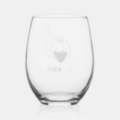 Medizin Weinglas Ohne Stiel (Rückseite)