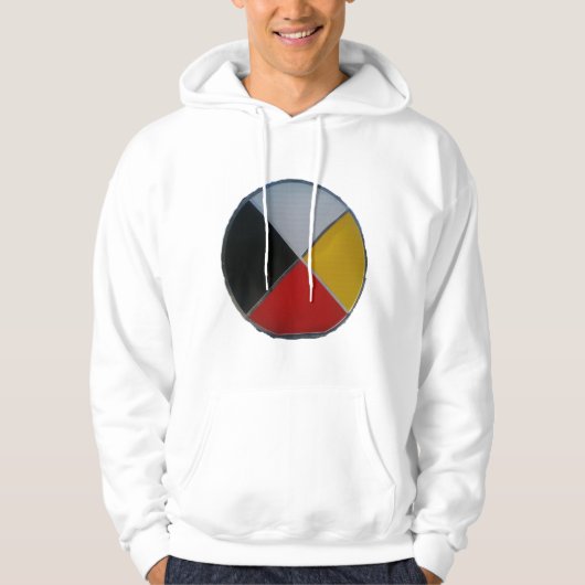 Medizin Wheel Men's Basic Hooded Sweatshirt (Vorderseite)