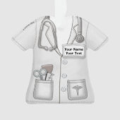 Medizin-White Coat Nurse oder Doctor Ornament (Vorderseite)