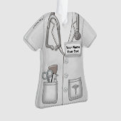Medizin-White Coat Nurse oder Doctor Ornament (Vorderseite)