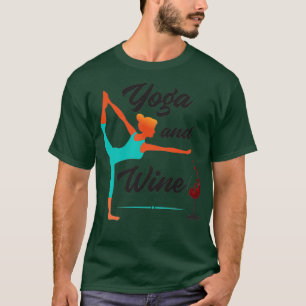 Medizin Yoga amp Wein Alkohol Fitness Frauen Gif T-Shirt