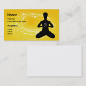 Medizin - Yoga Business Cards Visitenkarte (Vorne/Hinten)