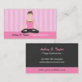 Medizin Yoga Dozentin Business Cards Visitenkarte (Vorne/Hinten)