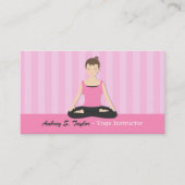 Medizin Yoga Dozentin Business Cards Visitenkarte (Vorderseite)