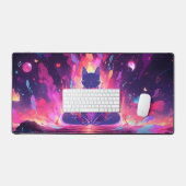 Medizin Yoga Kitty Cat Schreibtischunterlage (Tastatur & Maus)