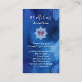 *~* Medizin Yoga Mindfulness Mandala Schmetterling Visitenkarte (Rückseite)