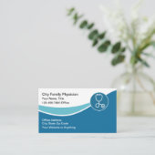 Medizinarzt Moderner Visitenkarte (Stehend Vorderseite)
