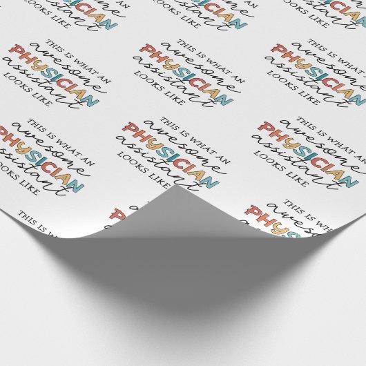 Medizinassistent Funny Phantastisch PA Geschenk Geschenkpapier (Ecke)