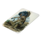 Mediziner des Mandan-Stamms in Kostümen Magnet (Linke Seite)