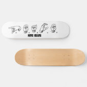 Mediziner-Gebärdensprache Skateboard (Horizontal)