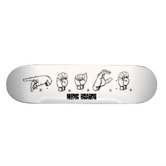 Mediziner-Gebärdensprache Skateboard