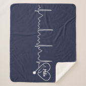 Mediziner Krankenpflege Personalisierte Farbe Sherpadecke (Vorderseite)