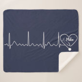 Mediziner Krankenpflege Personalisierte Farbe Sherpadecke (Vorderseite (Horizontal))