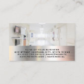 Mediziner mit Technologie | Medizinisches Logo Visitenkarte (Rückseite)