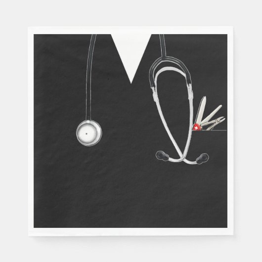 Mediziner-Party Serviette (Vorderseite)