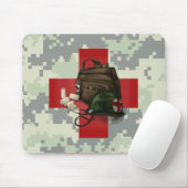 Mediziner-QuerCamouflage Mousepad (Mit Mouse)