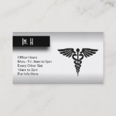 Mediziner Silver Visitenkarte (Rückseite)