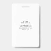 Mediziner ZUHAUSE HEALTH AIDE oder andere blaue Ausweis (Rückseite)