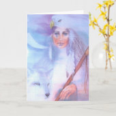 Medizinfrau Karte (Gelbe Blume)