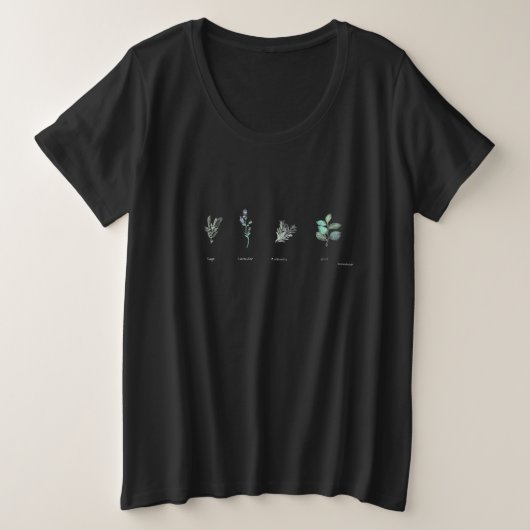 Medizingarten Herbstsaison Plus T - Shirt (Design vorne)