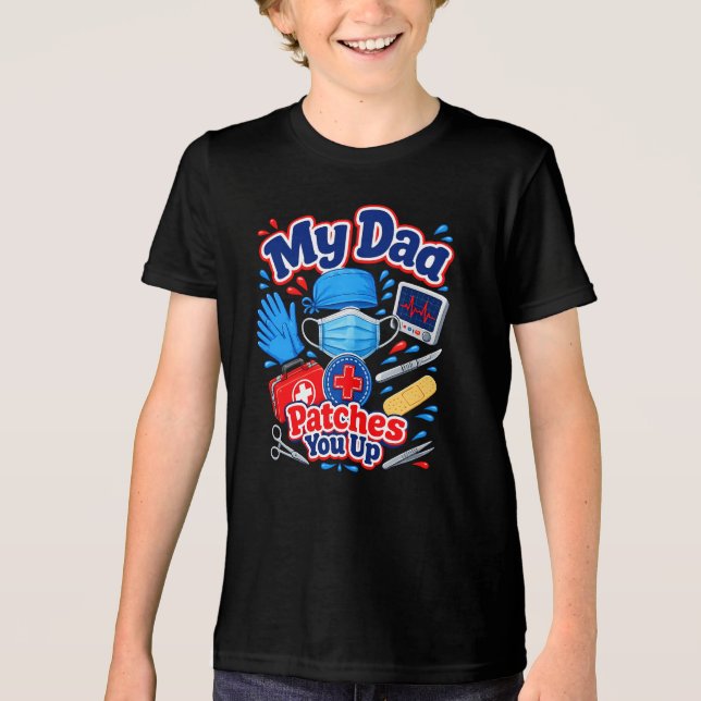 Medizinisch (2) Tri-Blend shirt (Vorderseite)