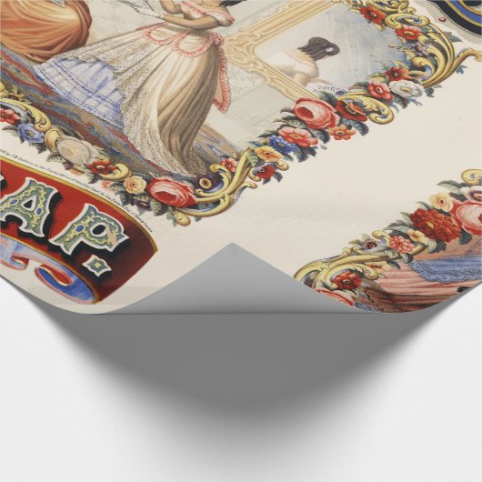 Medizinisch behandelte Toilettenseife der Dobbins Geschenkpapier (Ecke)