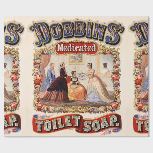 Medizinisch behandelte Toilettenseife der Dobbins Geschenkpapier (Flach)