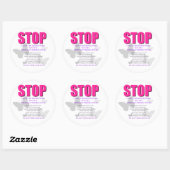 Medizinisch gefährdetes Kind Runder Aufkleber (Blatt)