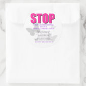 Medizinisch gefährdetes Kind Runder Aufkleber (Tasche)