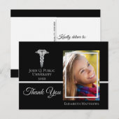 medizinisch | Pflege Abschluss Name Foto Vielen Da Postkarte (Vorne/Hinten)