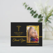 medizinisch | Pflege Abschluss Name Foto Vielen Da Postkarte (Stehend Vorderseite)