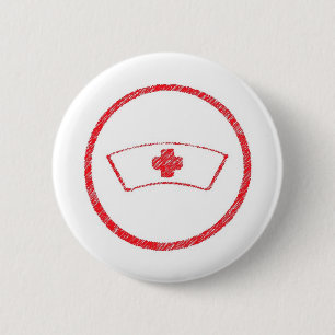 medizinisch rot  emt krankenhaus ER krankenpfleger Button