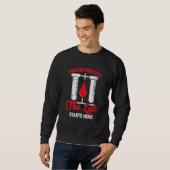 Medizinisch-technischer Assistent für Phlebotomie Sweatshirt (Vorne ganz)
