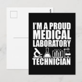 Medizinisch-technischer Laborassistent Laborassist Postkarte (Vorne/Hinten)