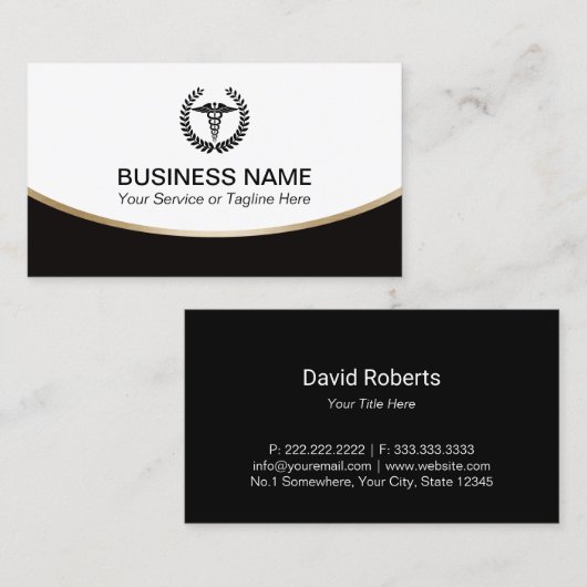 Medizinisch Visitenkarte (Vorne/Hinten)