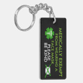 Medizinisch von Gesichtsmasken ausgenommen Schlüsselanhänger (Vorderseite links)