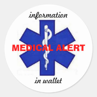 MEDIZINISCHE ALERT STICKER